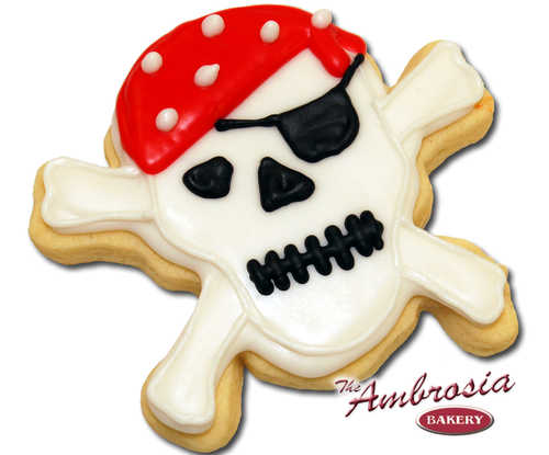 Pirate Skull Cut-Out Cookie