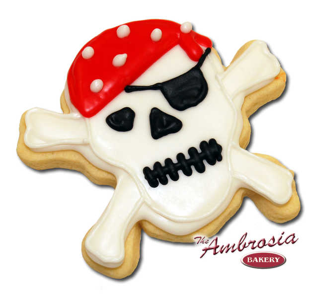 Pirate Skull Cut-Out Cookie