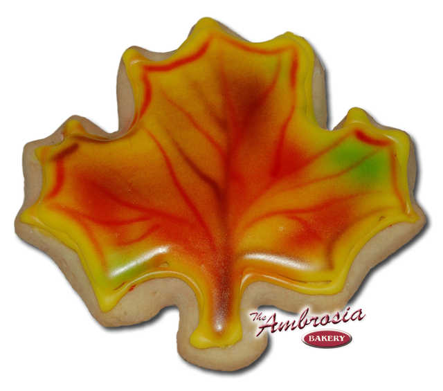 Fall Leaf Cut-Out Cookie