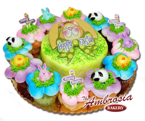Happy Easter 6 Inch & Dozen Cupcakes