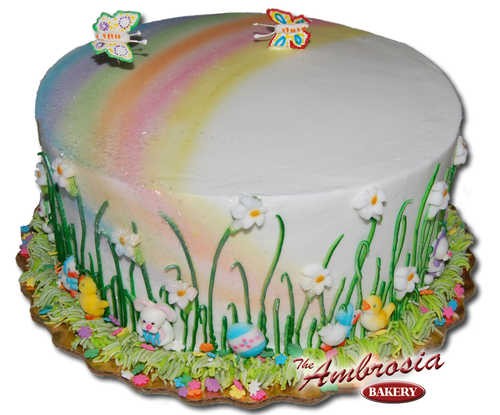 Spring Easter Rainbow Cake