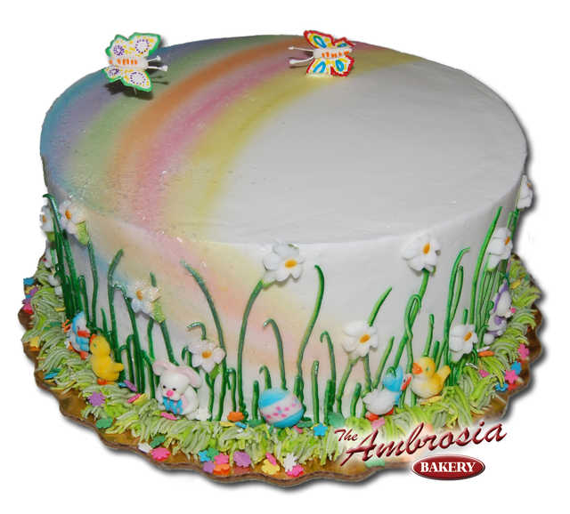 Spring Easter Rainbow Cake