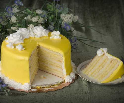 Doberge Cake - Lemon