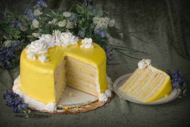 Doberge Cake - Lemon