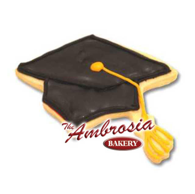 Graduation Cap Cut-Out Cookie