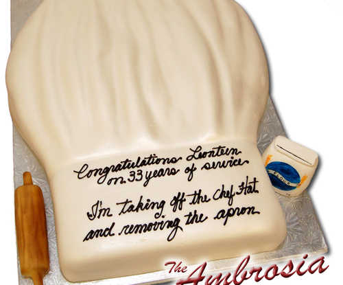 Fondant Sculpted Chef Hat