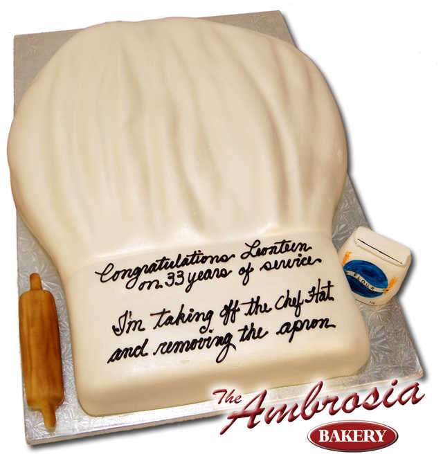 Fondant Sculpted Chef Hat