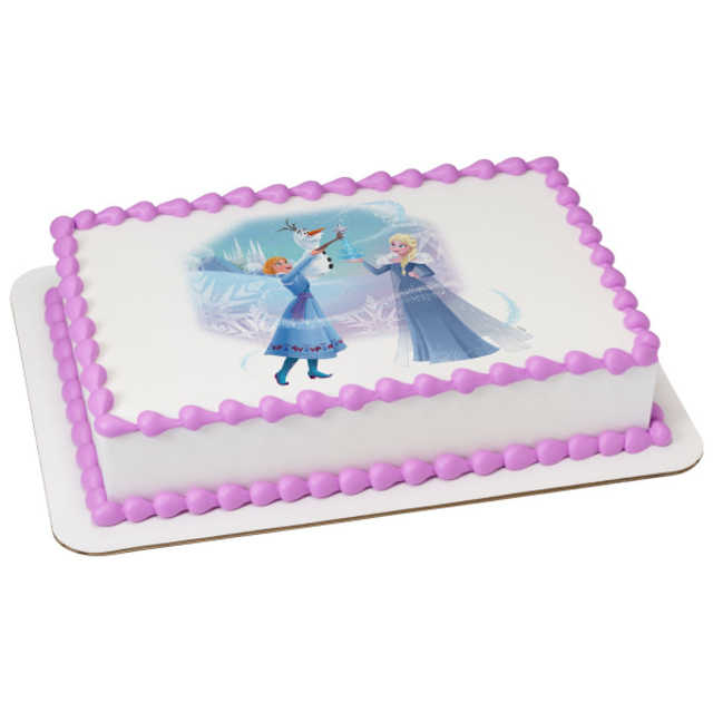 Frozen-Cozy Sweetness of Winter Edible Image® Cake
