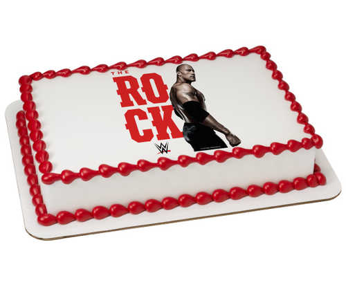 WWE The Rock PhotoCake® Image