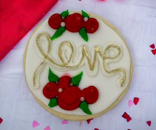 Valentine's Day love Decorated Cookie (12)