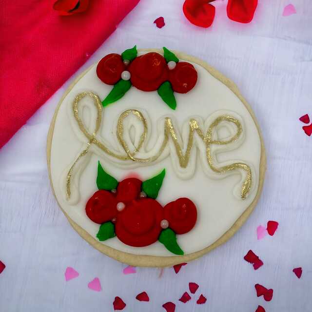 Valentine's Day love Decorated Cookie (12)