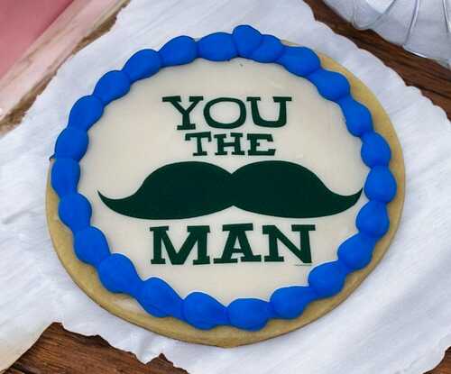 You the Man Edible Image PhotoCake® Cookie (12 Cookies)