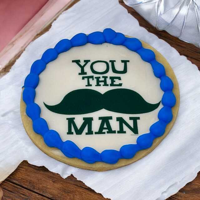 You the Man Edible Image PhotoCake® Cookie (12 Cookies)