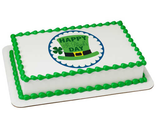 Happy St. Patrick's Day PhotoCake® Image
