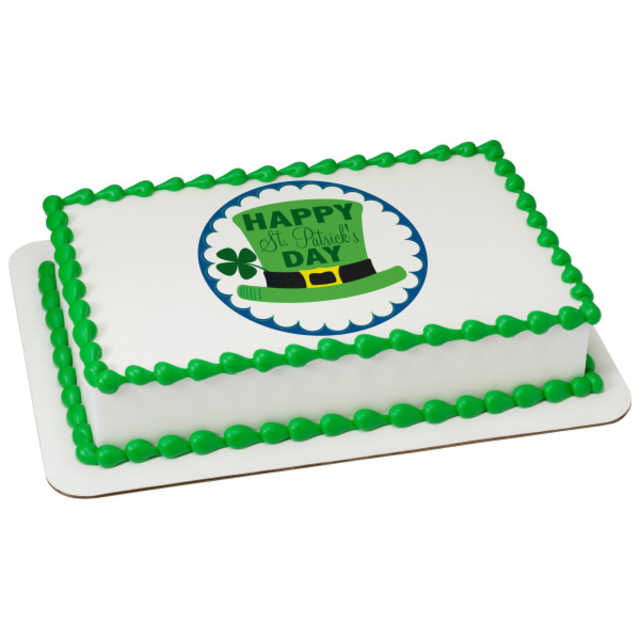 Happy St. Patrick's Day PhotoCake® Image