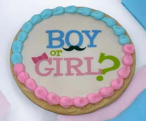 Boy or Girl? Edible Image PhotoCake® Cookie (12 Cookies)