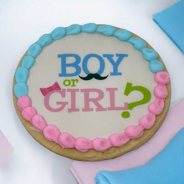 Boy or Girl? Edible Image PhotoCake® Cookie (12 Cookies)