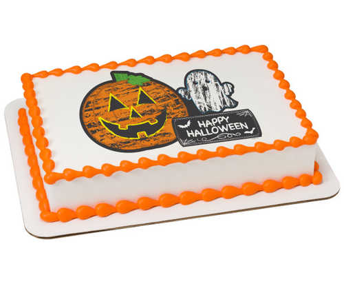 Chalk-O-Lantern PhotoCake® Image