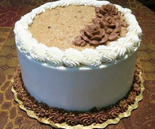 German Chocolate Cream Cheese Cake