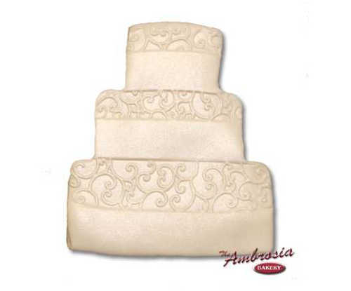 Wedding Cake Cut-Out Cookie #1