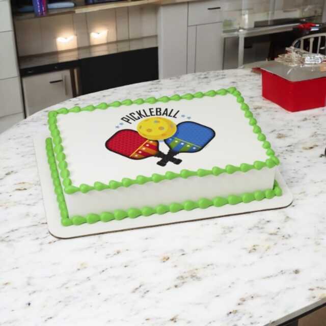 Pickleball PhotoCake® Edible Image® Cake