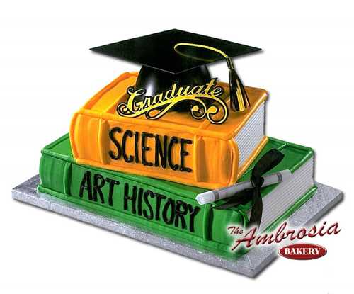 Graduation Mega Hat Stacked Books