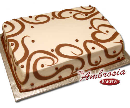 Brown Fondant Swirls