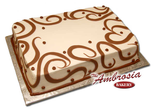 Brown Fondant Swirls