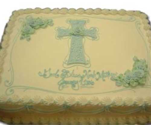 Piped Fancy Cross with Roses