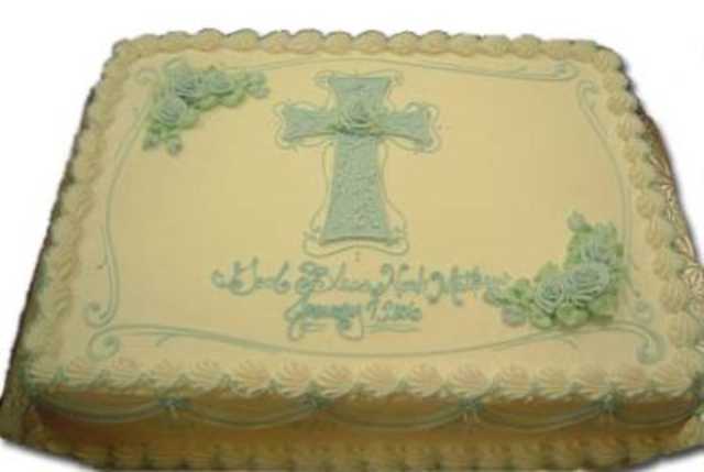 Piped Fancy Cross with Roses