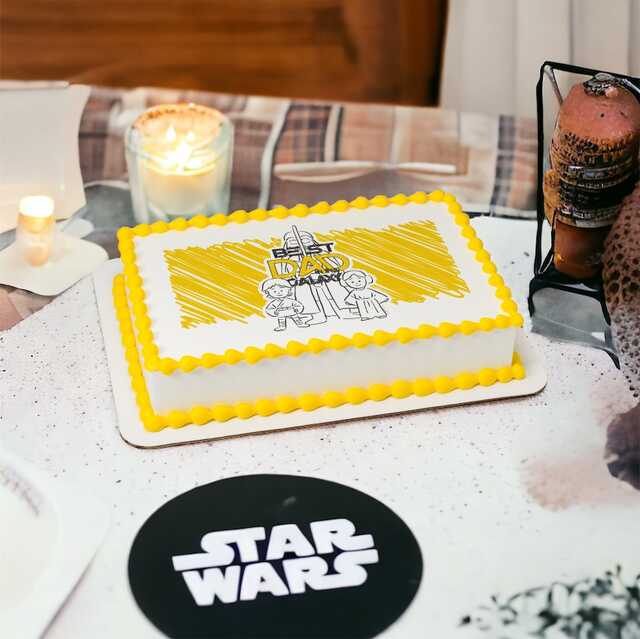 Star Wars™ Best Dad in the Galaxy PhotoCake® Edible Image® Cake