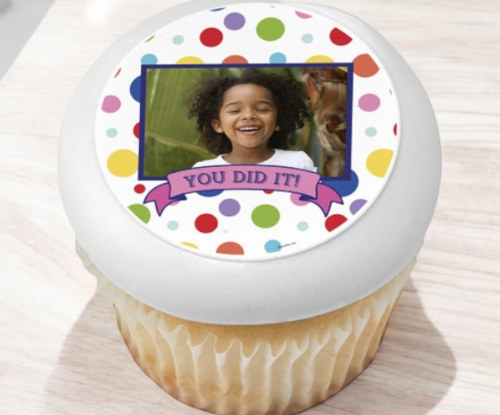 You Did It! PhotoCake® Edible Image® Cupake Frame (12 Cupcakes)