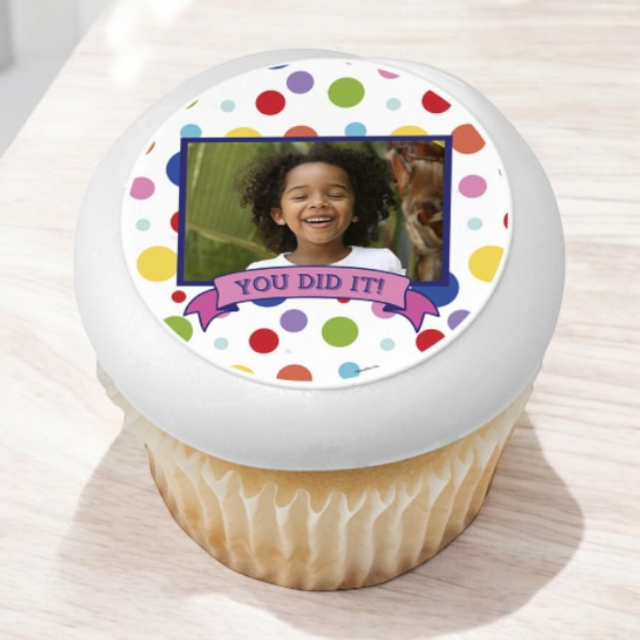 You Did It! PhotoCake® Edible Image® Cupake Frame (12 Cupcakes)
