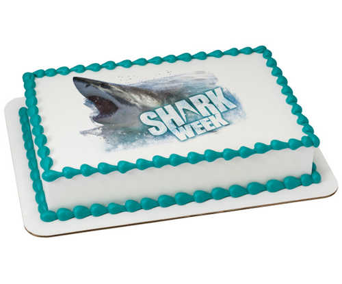 Discovery Shark Attack PhotoCake® Image