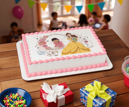 Disney Princess Belle PhotoCake® Edible Image® Frame