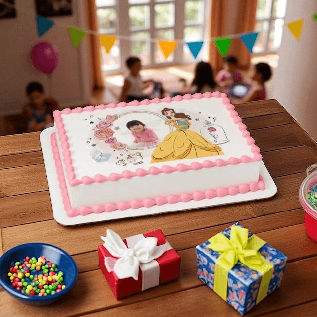 Disney Princess Belle PhotoCake® Edible Image® Frame