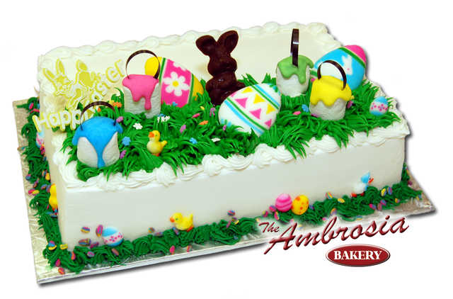 Chocolate Bunny on Easter Cake