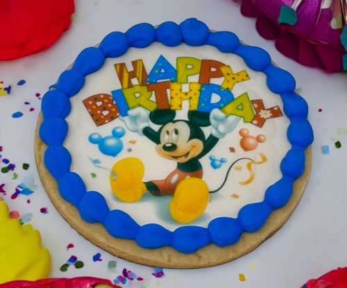 Disney Mickey Mouse and Friends - Happy Birthday! Edible Image PhotoCake® Cookie (12 Cookies)